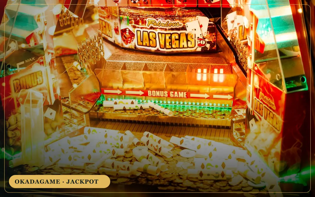 OKADAGAME jackpot – coin game overflowing with gold tokens